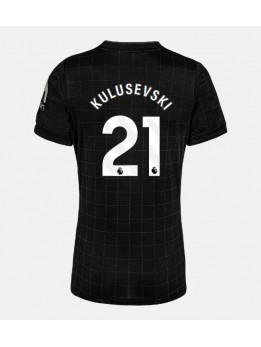 Billige Tottenham Hotspur Dejan Kulusevski #21 Bortedrakt Dame 2025-26 Kortermet